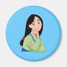 Mulan Headshot Magnet