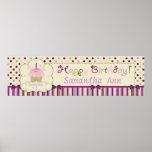 Mulberry Dot Birthday Banner Print