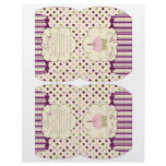 Mulberry Dot Candy Box Template Custom Flyer