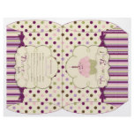 Mulberry Dot Popcorn Wrapper Custom Flyer