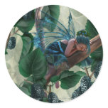 Mulberry Fairy Round Stickers