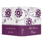 Mulberry Scroll Blooms Recipe Book Vinyl Binder