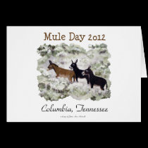 "Mule Day 2012: Columbia, Tn." Horizontal Card cards