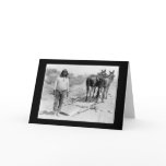 Mule-drawn Plow and Indian 1920 cards