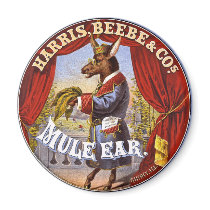 Mule Ear Tobacco Ad Vintage 1868 magnets by scenesfromthepast Mule Ear Tobacco Ad Vintage 1868 magnets