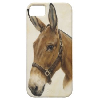 Western Mule iPhone 5 Case featuring art of Cathy Cleveland