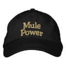 basic_unstructured_adjustable_cap - Mule lovers! Show a little mule power with this Mule Power embroidered design. Show off your pride in your long-ears.