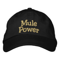 Mule Power embroidered hats by manesandtails Mule Power embroidered hats