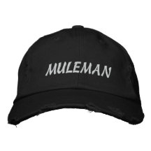 Muleman hat embroidered baseball cap