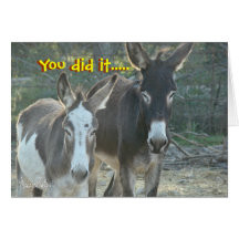 Mules Anniversary card- customize any occasion
