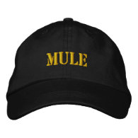 MULES EMBROIDERED BASEBALL CAPS