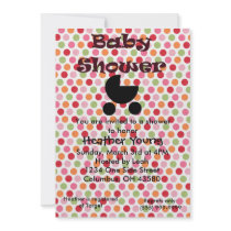 Mulicolor Polka Dots Collection Invitation