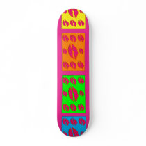 Mulit Color Lip Smack Skateboard