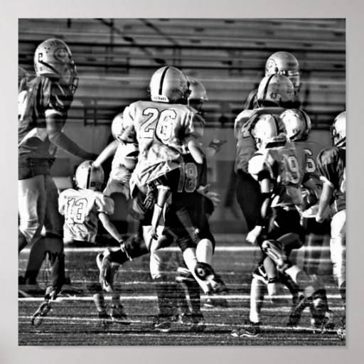 Mulit-exposure Football Poster