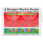 MULLED CIDER CHRISTMAS COCKTAIL RECIPE CARD