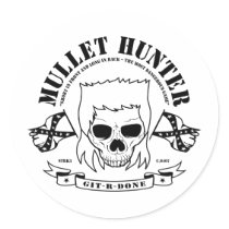 Mullet Hunter Sticker by strk3 Mullet Hunter Sticker