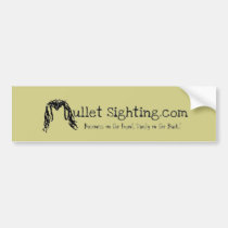Mullet Sighting (.com) bumper stickers