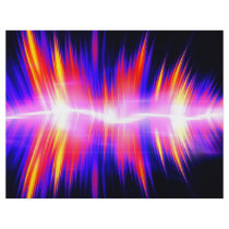 Mullticolored Abstract Audio Waveform Flyer Design