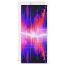 Mullticolored Abstract Audio Waveform Rack Cards