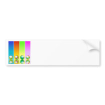 Multi background2 bumper stickers by MacXever Multi background2 bumper stickers
