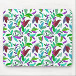Multi Bright Leaves with CUSTOMIZABLE BACKGROUND Mousepads