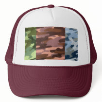 Multi Camo Look Hat by pammys Multi Camo Look Hat