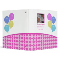 Multi Color Balloons Baby Binder by SayItNow Multi Color Balloons Baby Binder