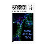 Multi-color C-Spine X-ray postage stamp