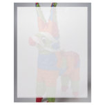 Multi Color Donkey pinata for parties Personalized Letterhead