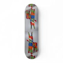 Multi Color Donkey pinata for parties Skate Board Decks