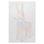 Multi Color Donkey pinata for parties Customized Stationery