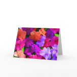 Multi Color Flowers Card - blank