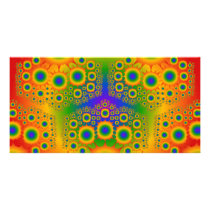 Multi-Color Fractal: Vector Art: photo cards