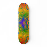 Multi-Color Fractal: Vector Art: Skateboard