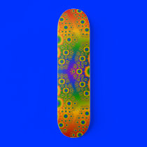 Multi-Color Fractal: Vector Art: Skateboard