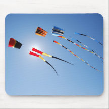 Multi Color Long Tail Kites Mousepads