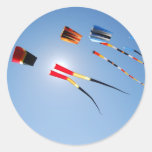 Multi Color Long Tail Kites Sticker
