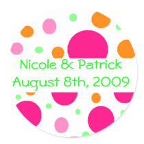 Multi Color Polka Dot Stickers