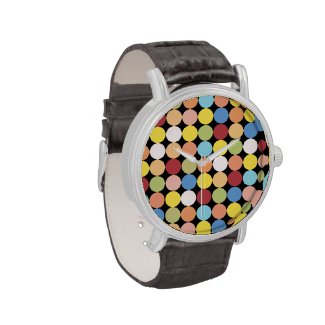 Multi Color Polka Dots Watch