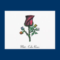 Multi - Color Roses postcards by randymedlin Multi - Color Roses postcards