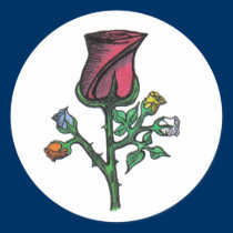 Multi - Color Roses stickers by randymedlin Multi - Color Roses stickers