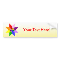 Multi-Color Star: Eight Point: bumper stickers by spiritswitchboard Multi-Color Star: Eight Point: bumper stickers