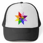Multi-Color Star: Eight Point: Hat