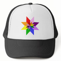 Multi-Color Star: Eight Point: hats