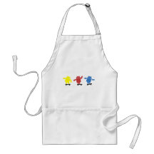 Multi Colored Android Skateboarder Aprons