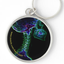 Multi-colored C-Spine X-ray keychain by BeckCalli Multi-colored C-Spine X-ray keychain