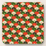 Multi Colored Chinese Fans Coaster