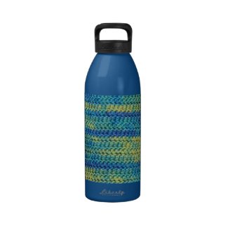 Multi-Colored Crochet Blanket Pattern Drinking Bottle
