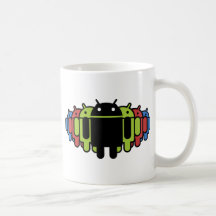 Multi colored Droid Army Mugs