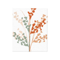 Multi-colored Foliage Print canvas prints